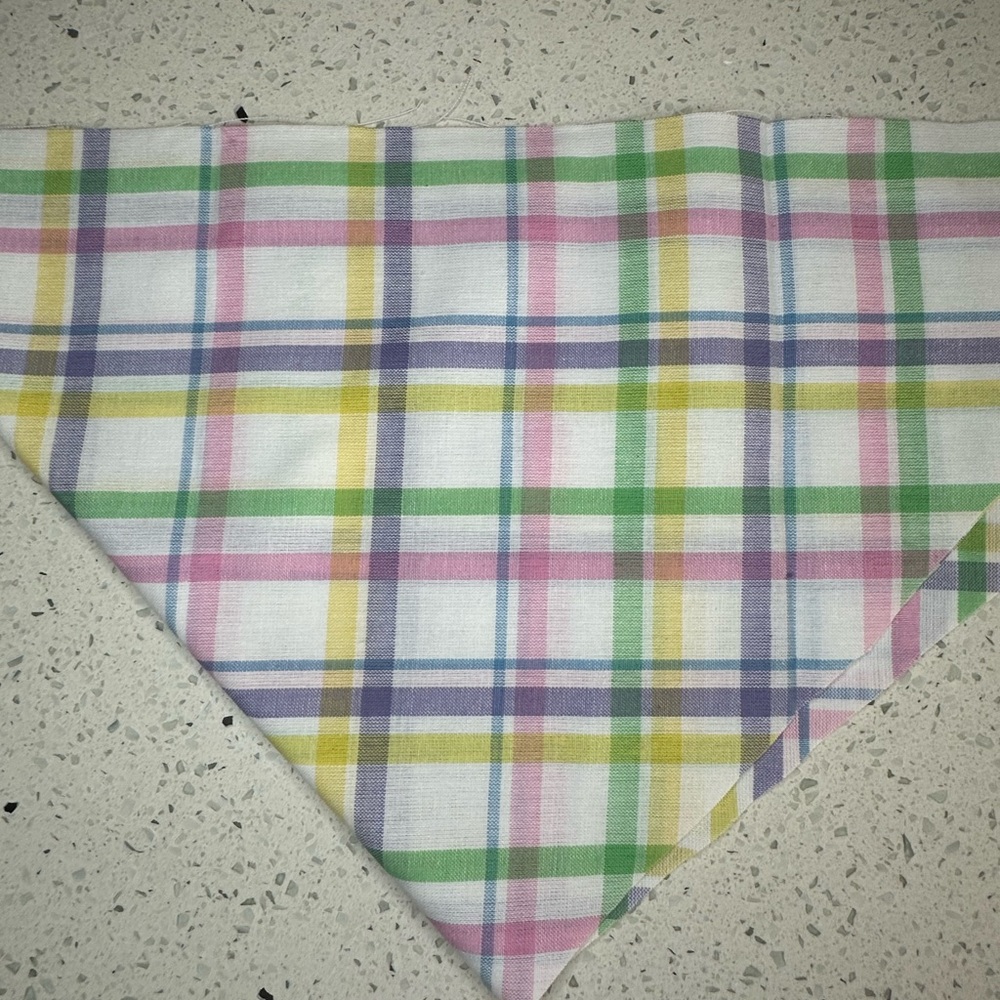 Spring/Easter colored doggie bandana.